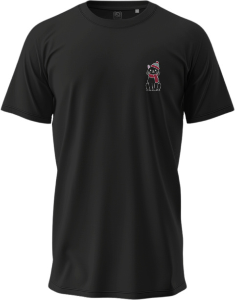 T-shirt Kot z Szalikiem i Czapką T-shirt Kot z Szalikiem i Czapką